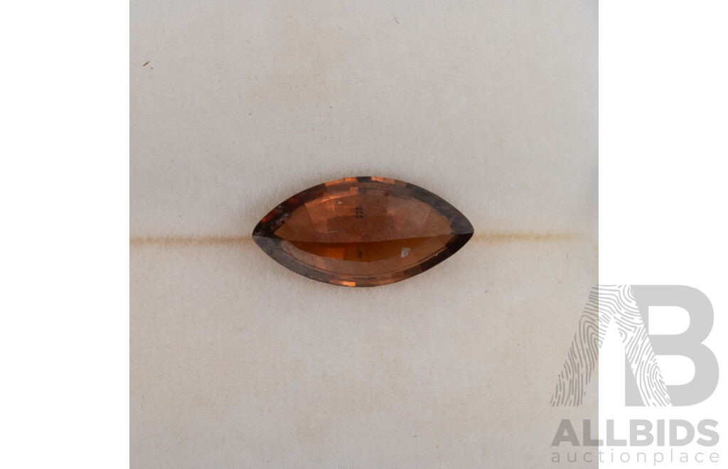 Autralian Red Zircon, Natural Unset Marquise Cut Gemstone, 0.75CT