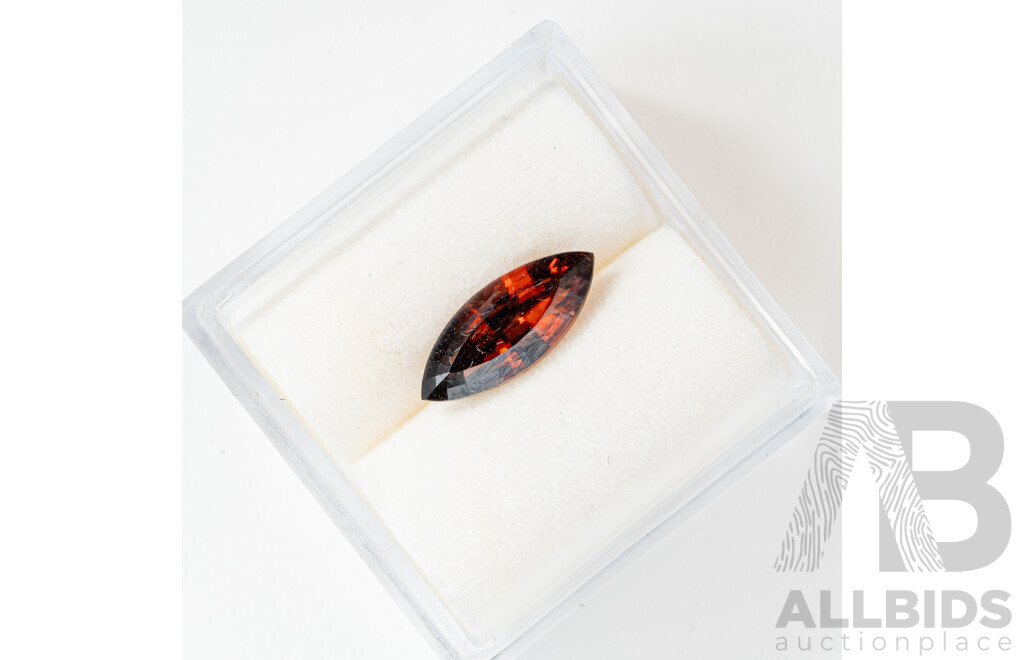Autralian Red Zircon, Natural Unset Marquise Cut Gemstone, 1.50CT