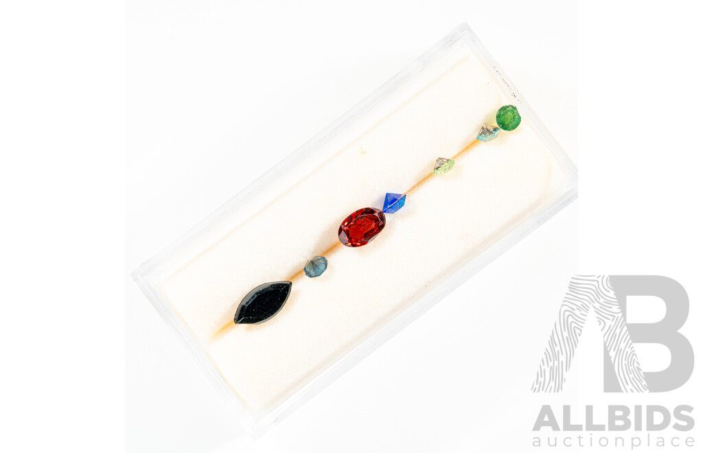 Collection of Natural & Synthetic Gemstones Including White Topaz