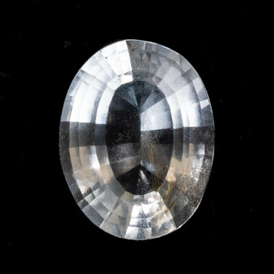 Australian Natural White Topaz, Oval Cut Gemstone, 1.70ct