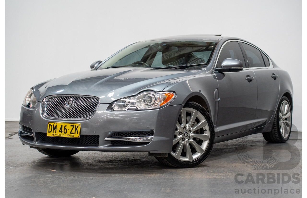 8/2009 Jaguar XF 3.0 V6 Diesel S Luxury MY10 4d Sedan Lunar Grey Turbo Diesel 3.0L