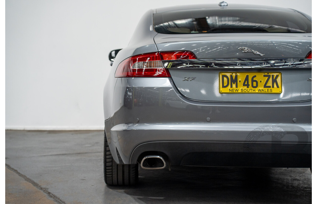 8/2009 Jaguar XF 3.0 V6 Diesel S Luxury MY10 4d Sedan Lunar Grey Turbo Diesel 3.0L
