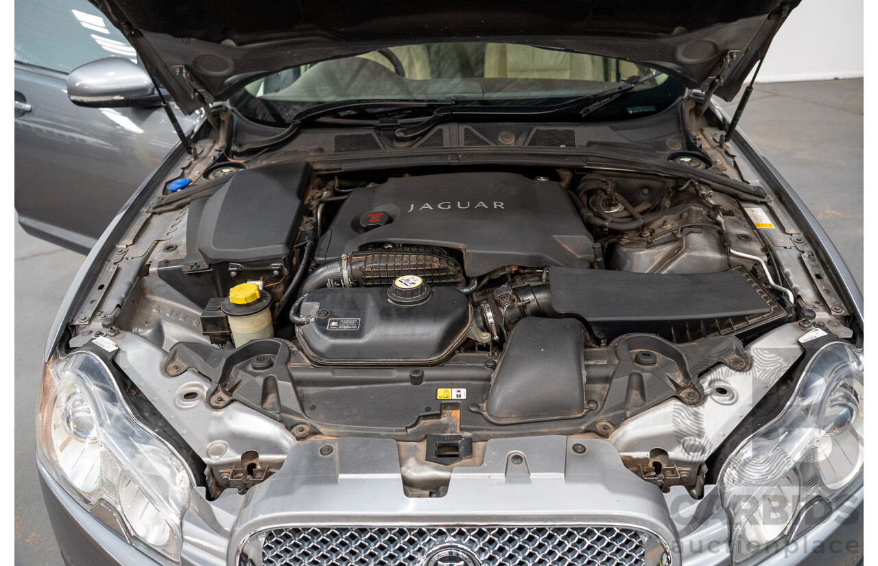 8/2009 Jaguar XF 3.0 V6 Diesel S Luxury MY10 4d Sedan Lunar Grey Turbo Diesel 3.0L