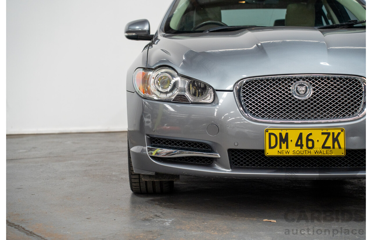 8/2009 Jaguar XF 3.0 V6 Diesel S Luxury MY10 4d Sedan Lunar Grey Turbo Diesel 3.0L