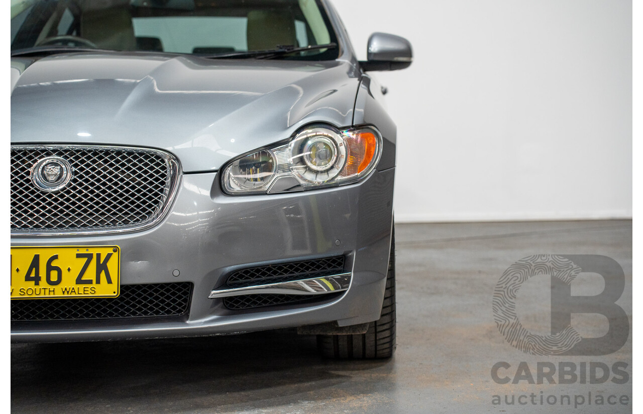 8/2009 Jaguar XF 3.0 V6 Diesel S Luxury MY10 4d Sedan Lunar Grey Turbo Diesel 3.0L
