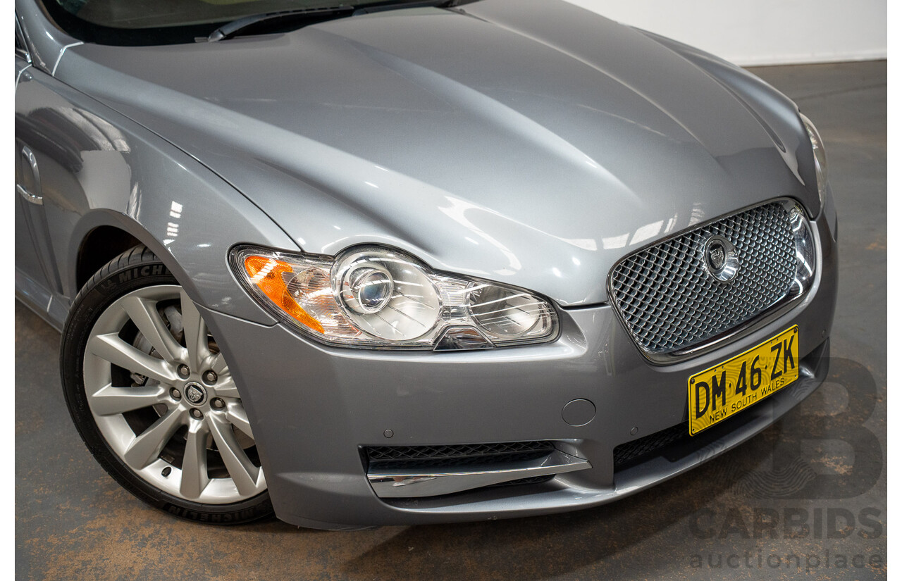 8/2009 Jaguar XF 3.0 V6 Diesel S Luxury MY10 4d Sedan Lunar Grey Turbo Diesel 3.0L