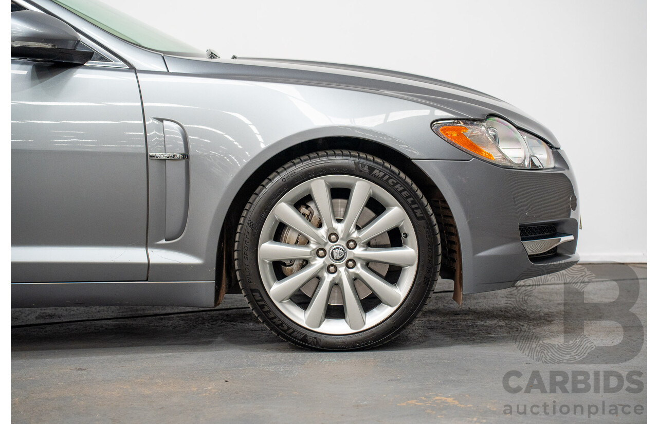 8/2009 Jaguar XF 3.0 V6 Diesel S Luxury MY10 4d Sedan Lunar Grey Turbo Diesel 3.0L