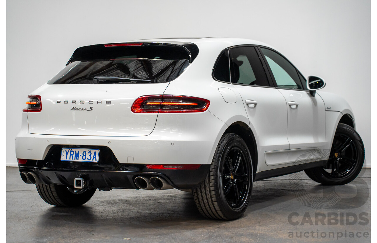 03/2015 Porsche Macan S DIESEL (AWD) MY15 4D Wagon White Turbo Diesel 3.0L