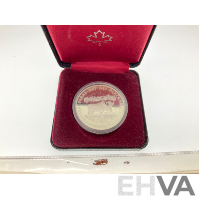Canada 1960 UNC Coin Set and 1985 National Parks Silver One Dollar .500