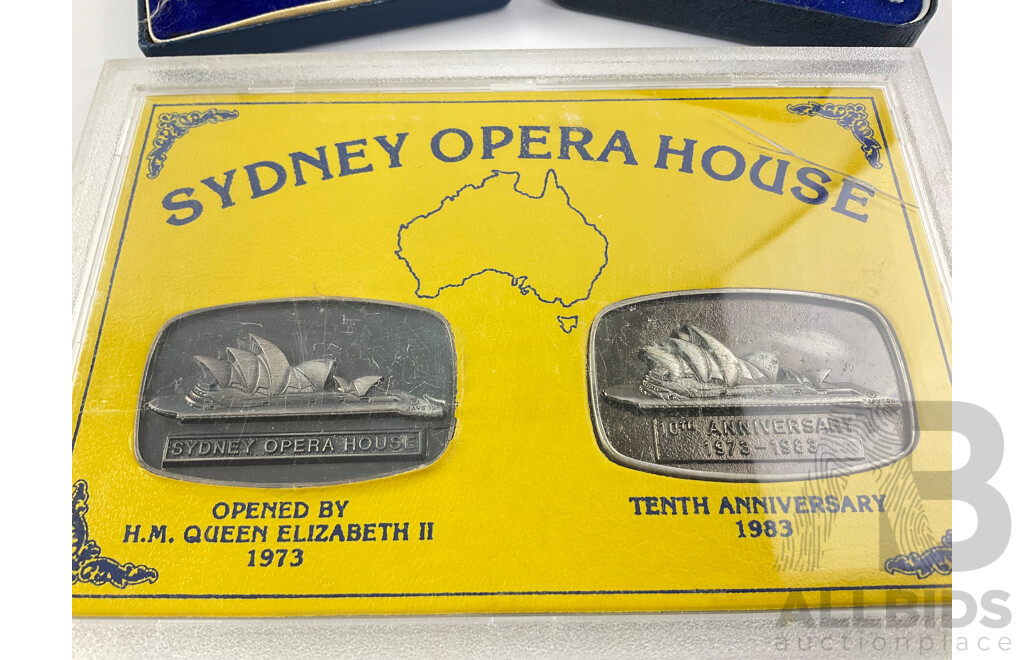 Australian Commemorative Medallions Including Two Royal Australian Mint and Sydney Opera House