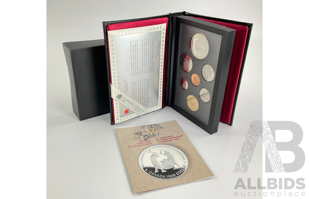 Canadian RCM 1988 Proof Coin Set