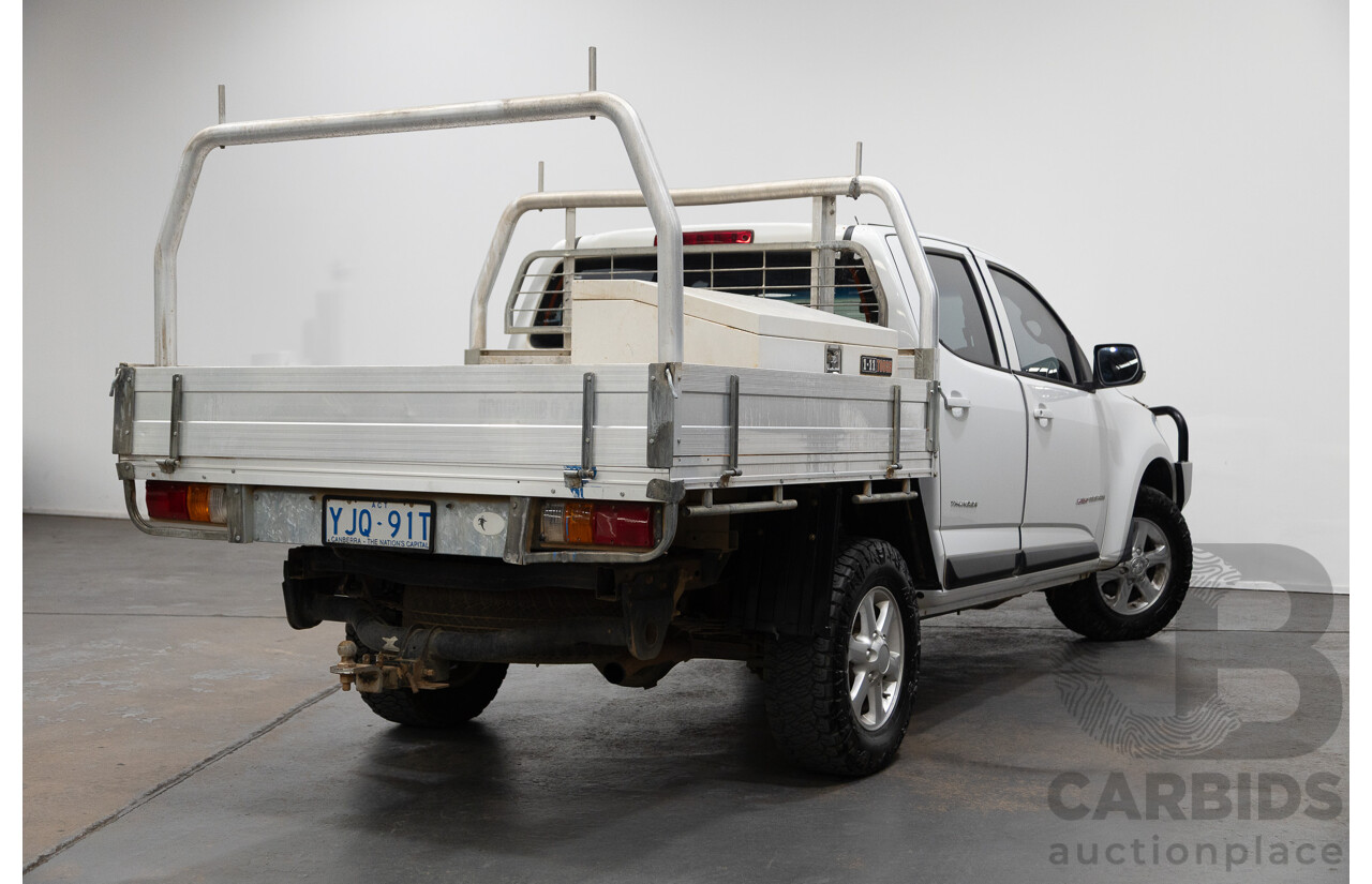 6/2013 Holden Colorado LX Thunder (4x4) RG Crew C/Chas White 2.8L