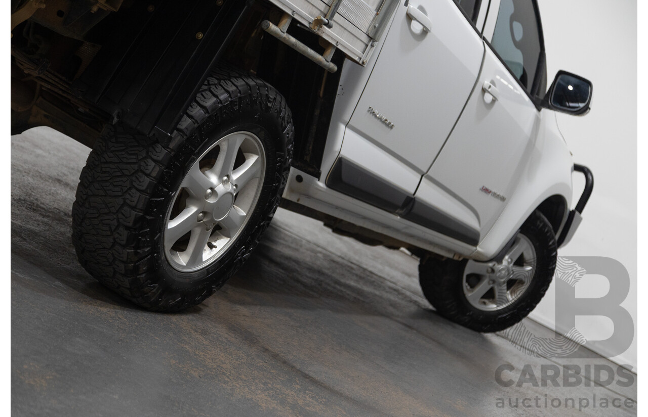 6/2013 Holden Colorado LX Thunder (4x4) RG Crew C/Chas White 2.8L