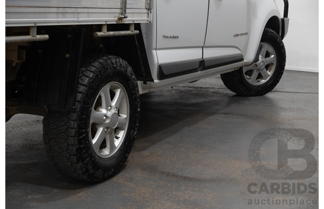 6/2013 Holden Colorado LX Thunder (4x4) RG Crew C/Chas White 2.8L