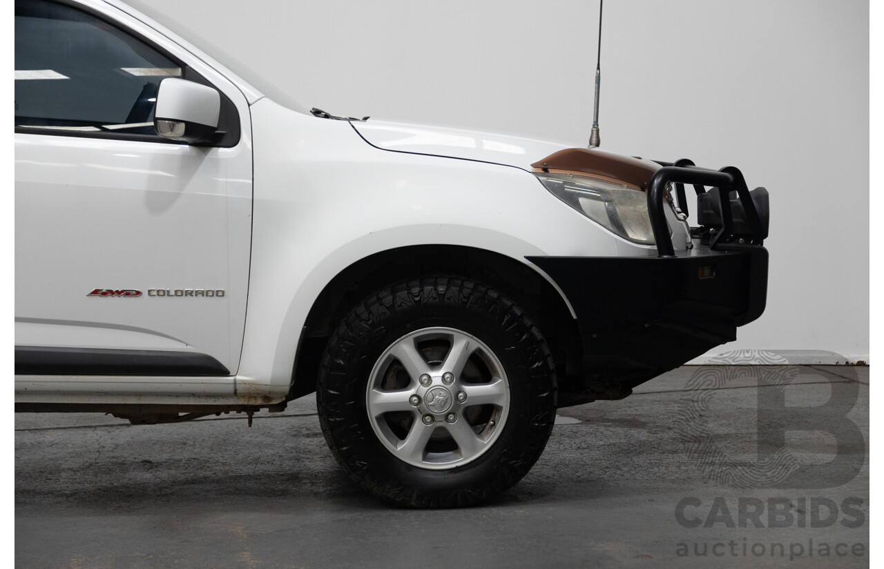 6/2013 Holden Colorado LX Thunder (4x4) RG Crew C/Chas White 2.8L