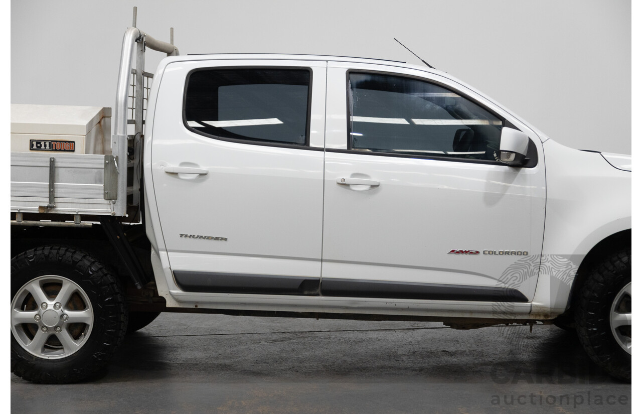 6/2013 Holden Colorado LX Thunder (4x4) RG Crew C/Chas White 2.8L