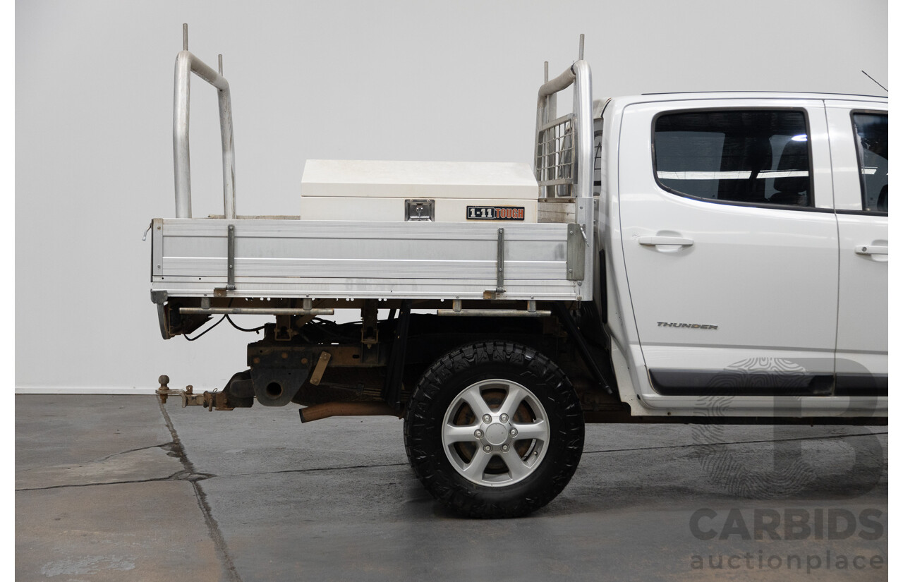 6/2013 Holden Colorado LX Thunder (4x4) RG Crew C/Chas White 2.8L
