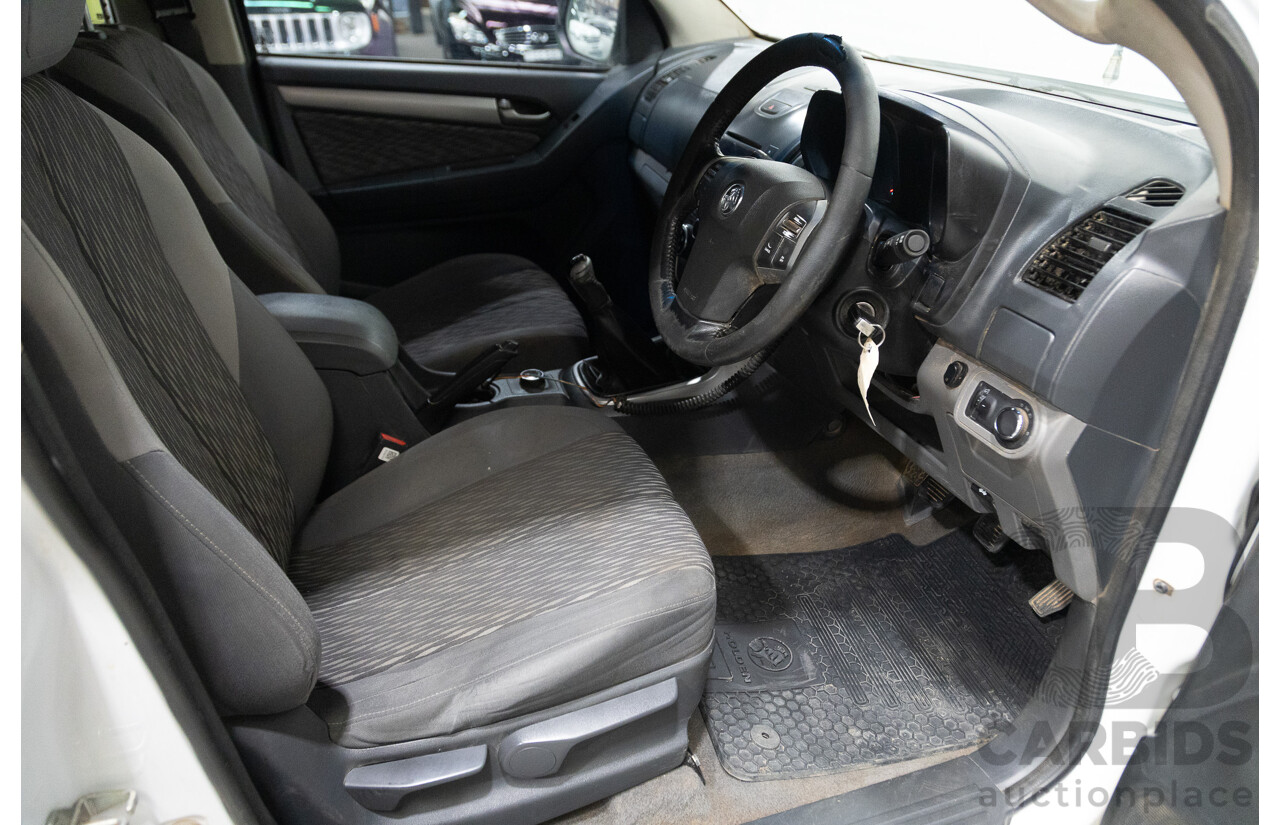 6/2013 Holden Colorado LX Thunder (4x4) RG Crew C/Chas White 2.8L