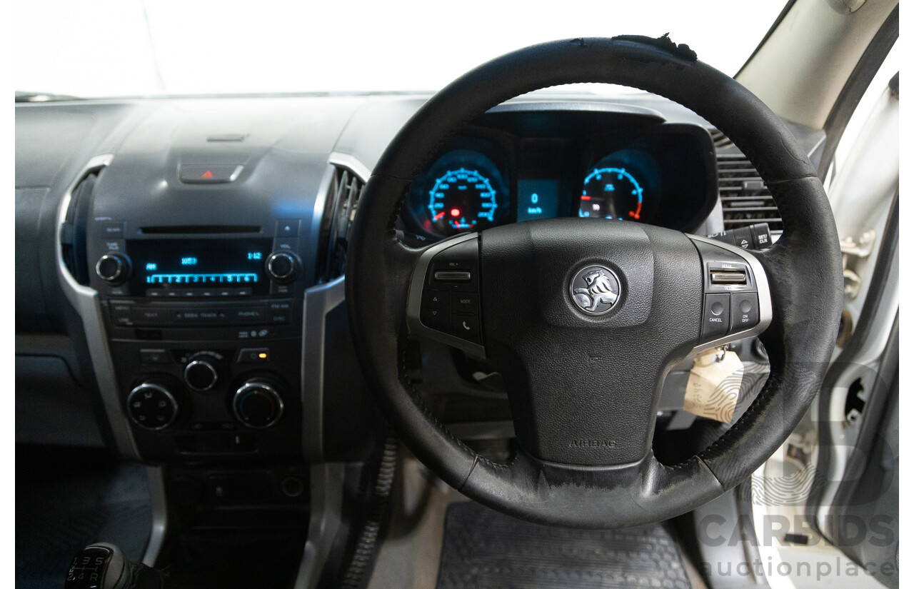 6/2013 Holden Colorado LX Thunder (4x4) RG Crew C/Chas White 2.8L