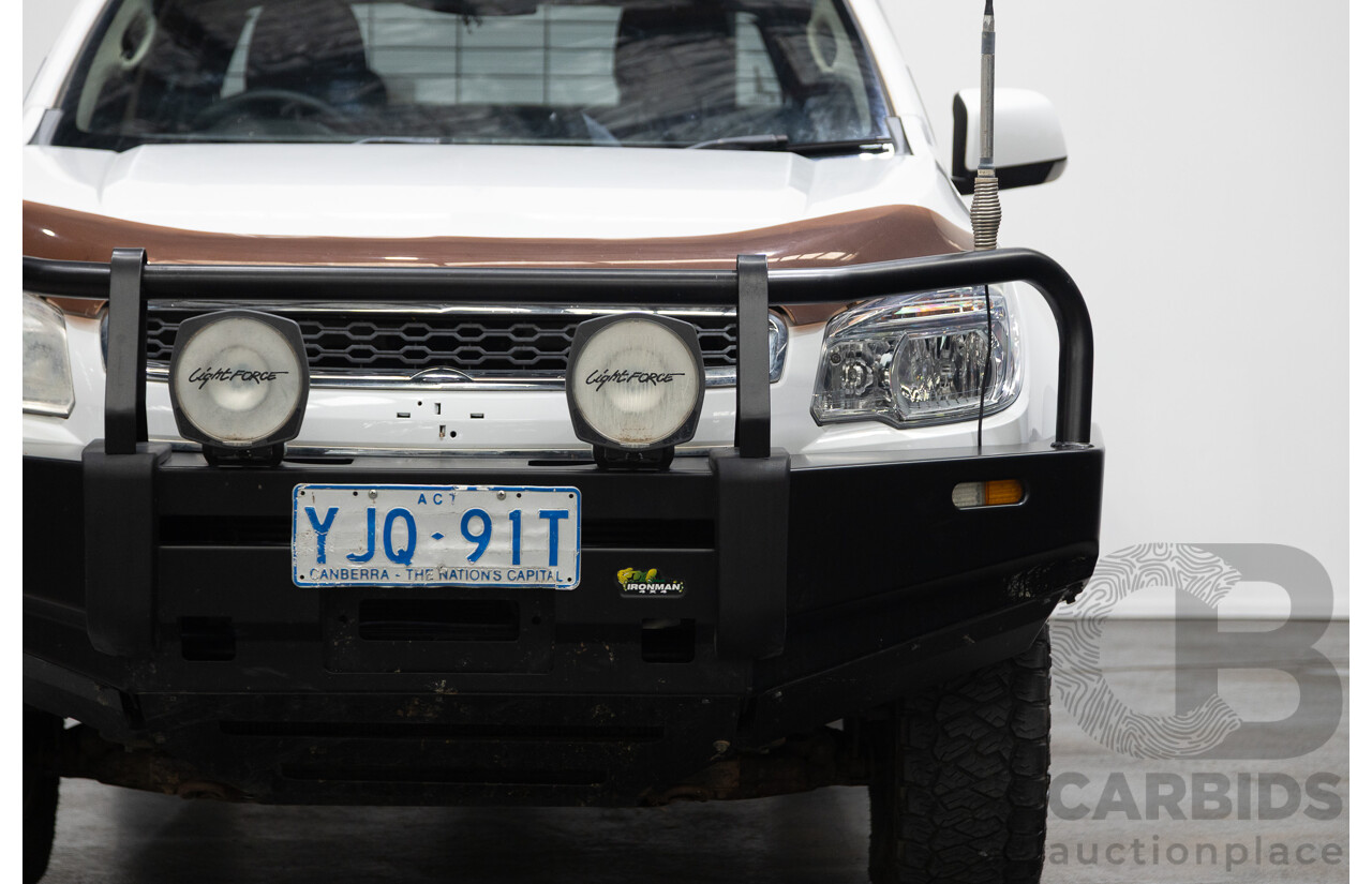 6/2013 Holden Colorado LX Thunder (4x4) RG Crew C/Chas White 2.8L