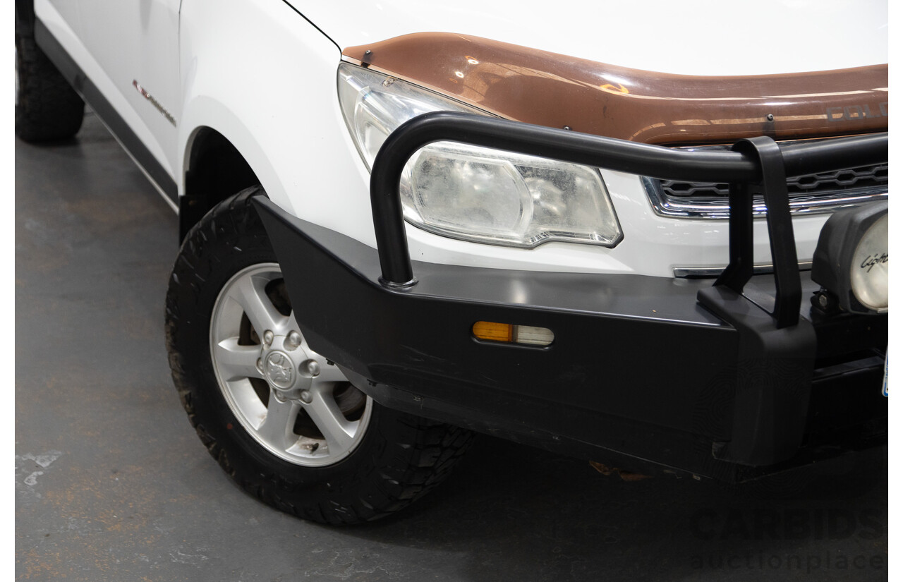 6/2013 Holden Colorado LX Thunder (4x4) RG Crew C/Chas White 2.8L
