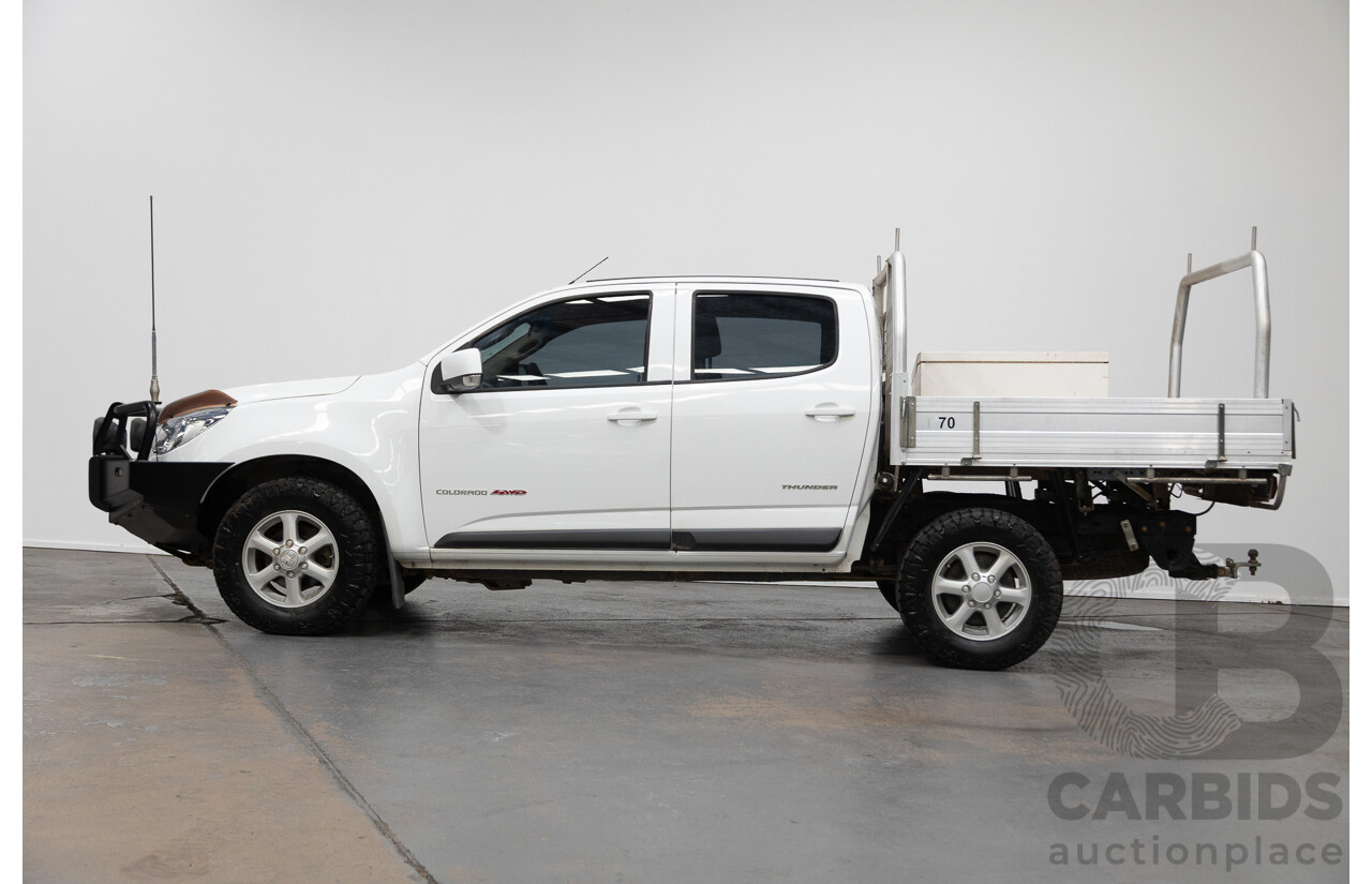 6/2013 Holden Colorado LX Thunder (4x4) RG Crew C/Chas White 2.8L