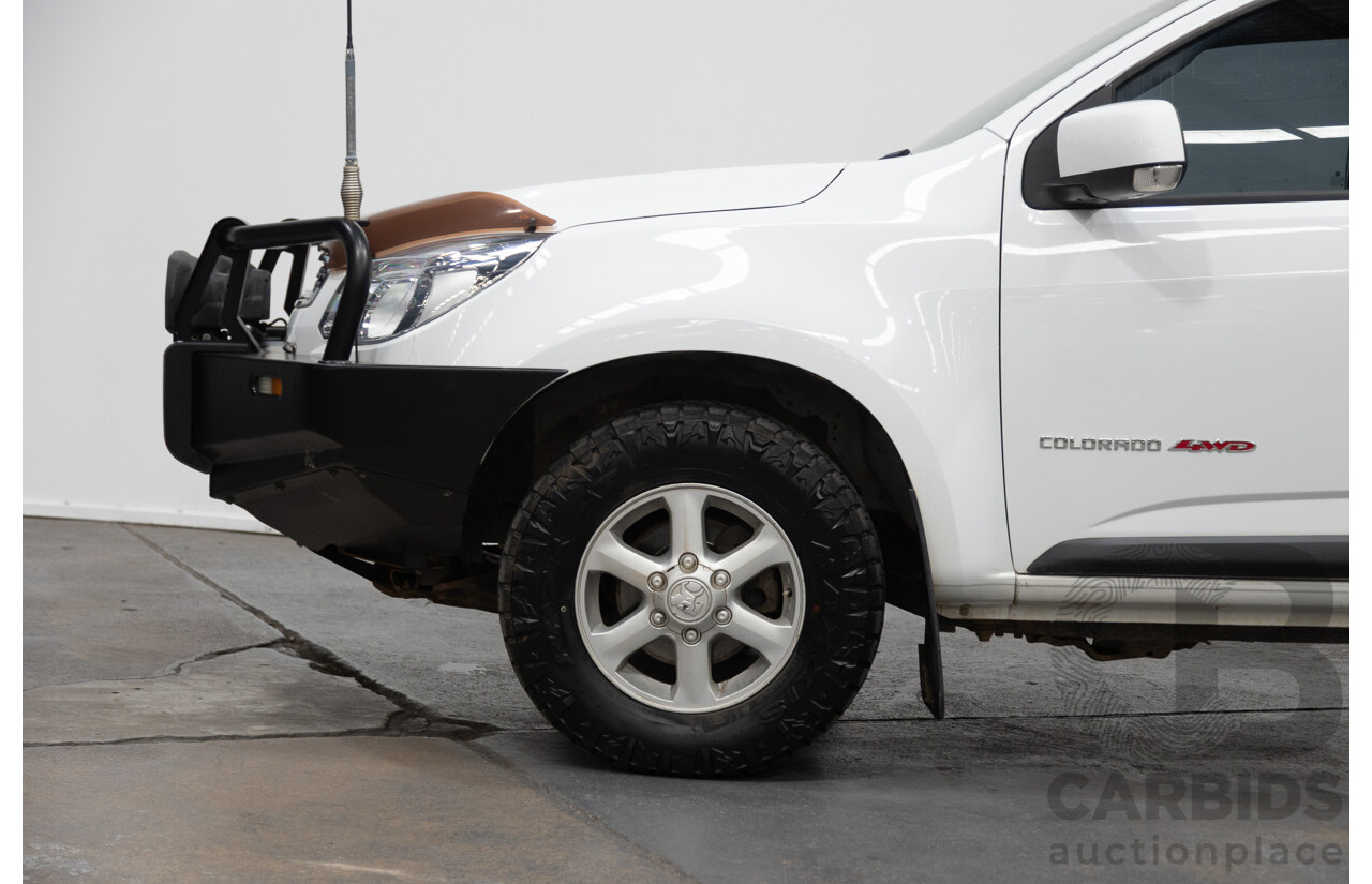 6/2013 Holden Colorado LX Thunder (4x4) RG Crew C/Chas White 2.8L