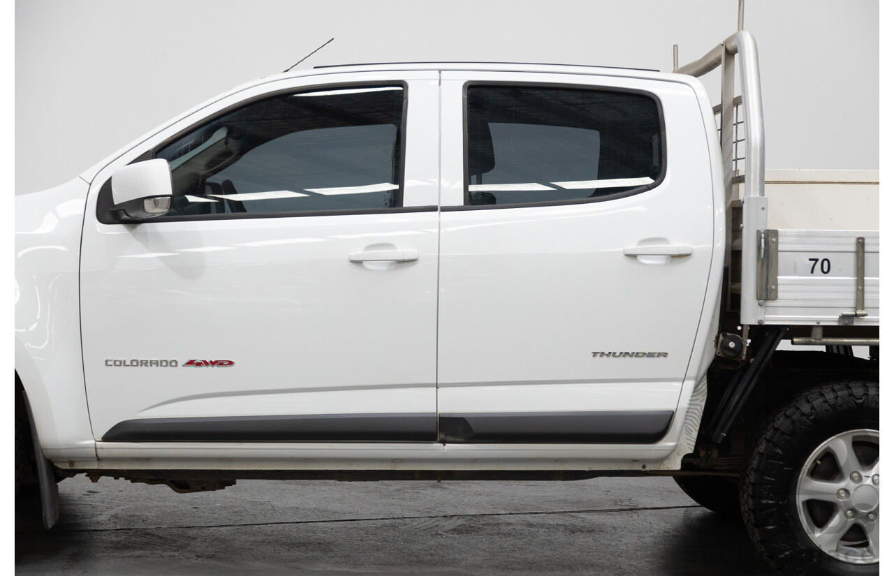 6/2013 Holden Colorado LX Thunder (4x4) RG Crew C/Chas White 2.8L