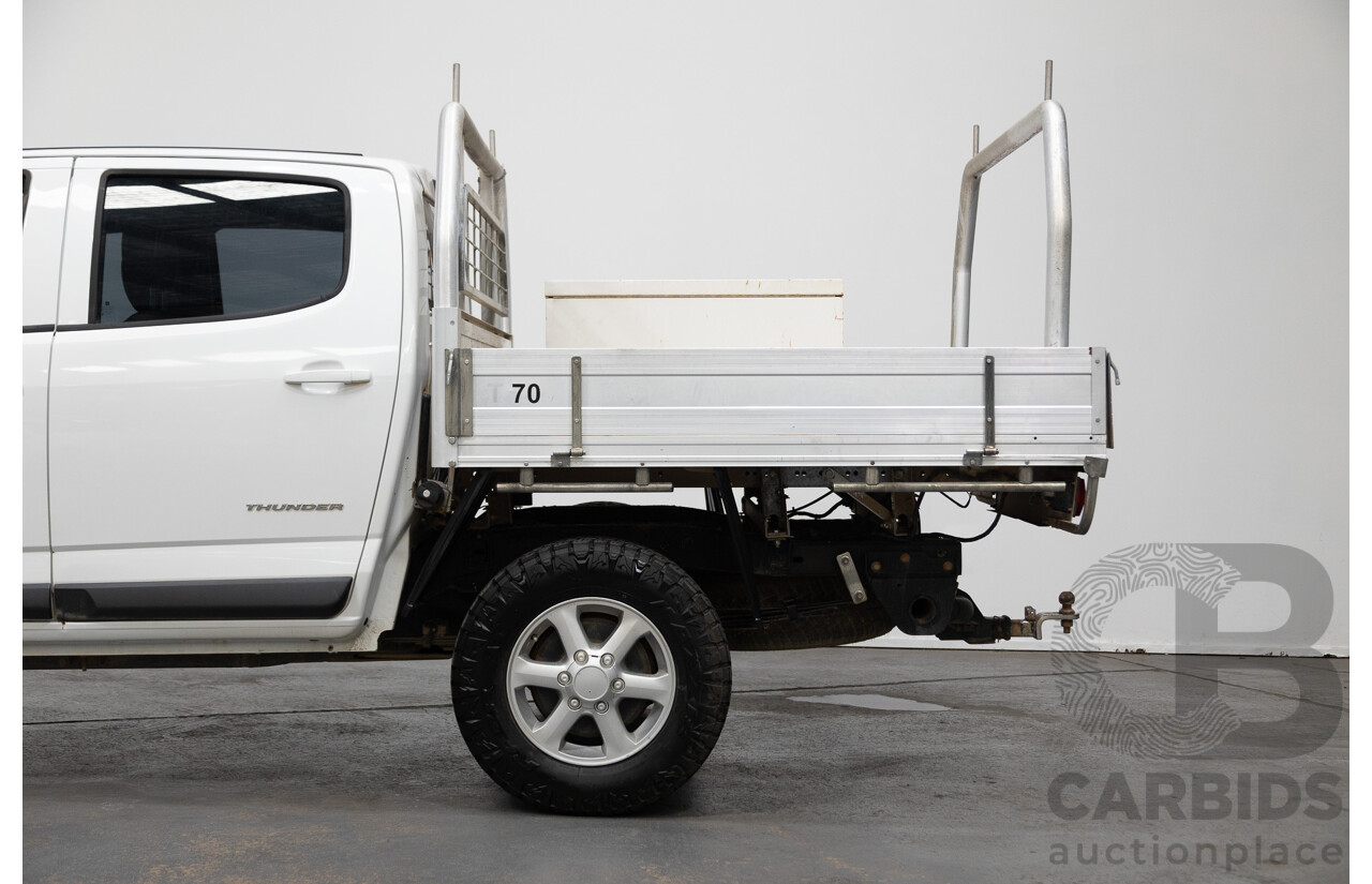 6/2013 Holden Colorado LX Thunder (4x4) RG Crew C/Chas White 2.8L