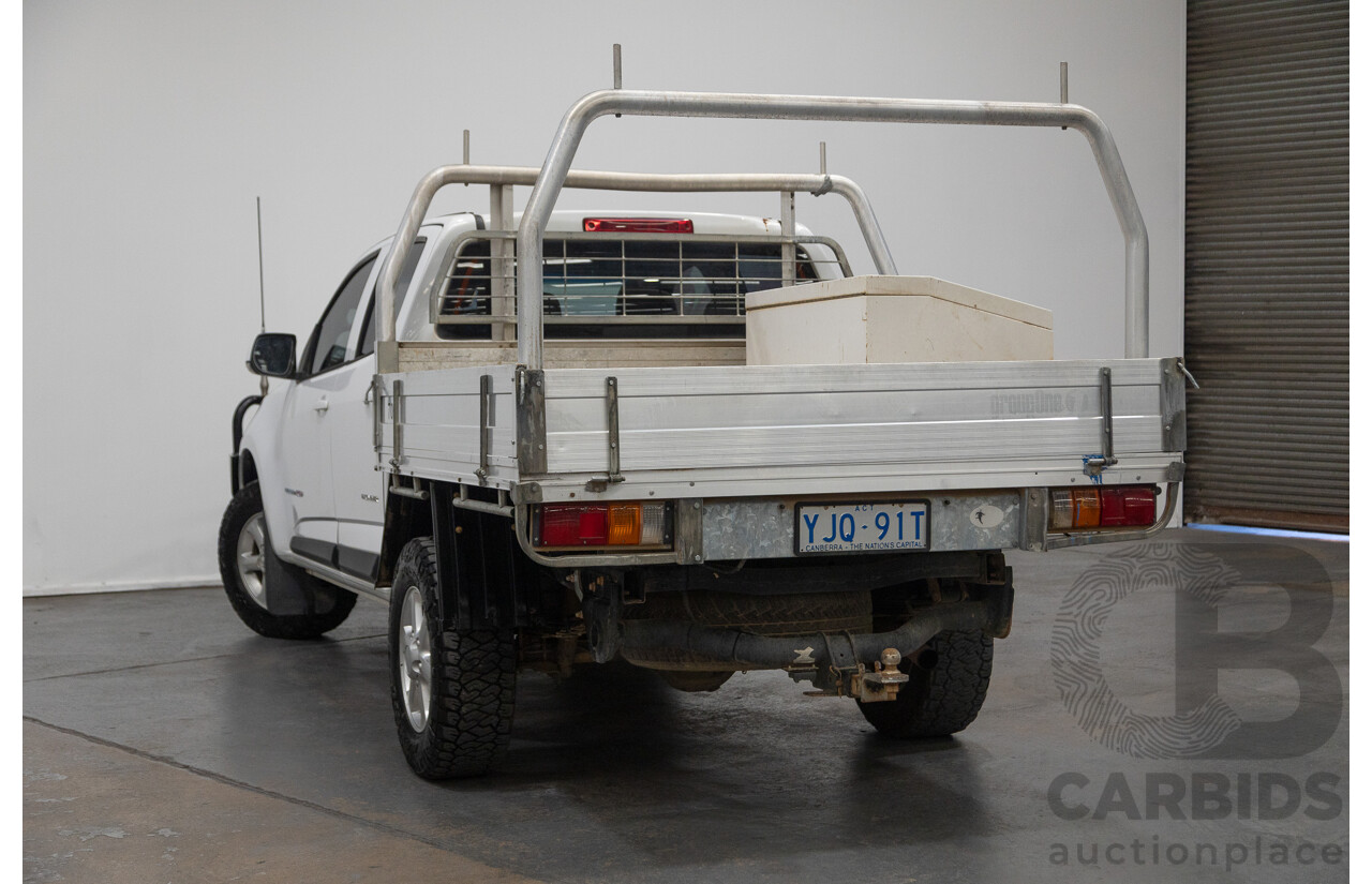 6/2013 Holden Colorado LX Thunder (4x4) RG Crew C/Chas White 2.8L