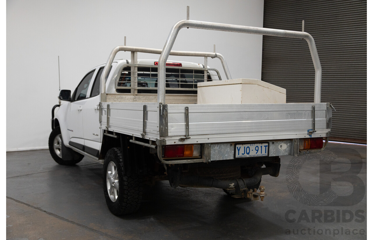6/2013 Holden Colorado LX Thunder (4x4) RG Crew C/Chas White 2.8L