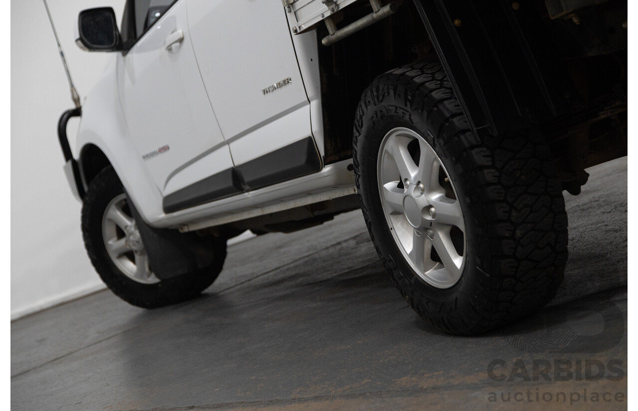 6/2013 Holden Colorado LX Thunder (4x4) RG Crew C/Chas White 2.8L