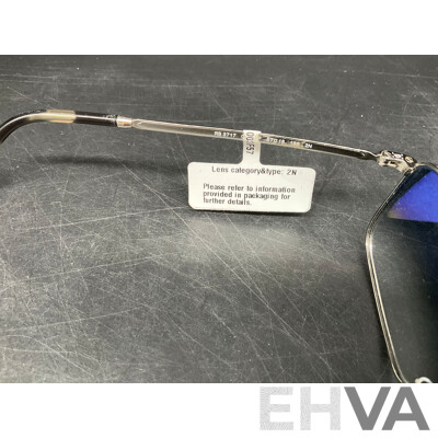 RAY BAN RB3717 57-18  Silver/Blue Sunglasses - ORP $258