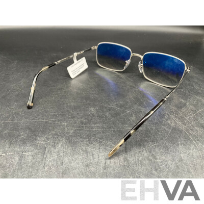 RAY BAN RB3717 57-18  Silver/Blue Sunglasses - ORP $258