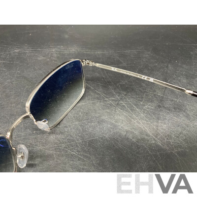 RAY BAN RB3717 57-18  Silver/Blue Sunglasses - ORP $258