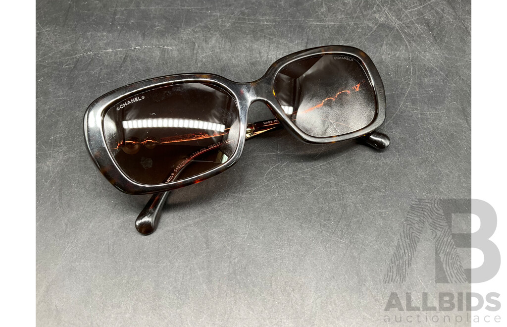 Pearl Square 5427-H-A Tortoise 56-17 Branded CHANEL  Sunglasses - ORP $799