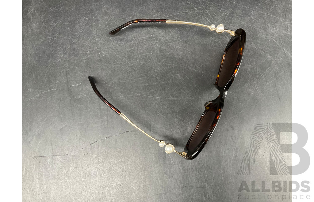 Pearl Square 5427-H-A Tortoise 56-17 Branded CHANEL  Sunglasses - ORP $799