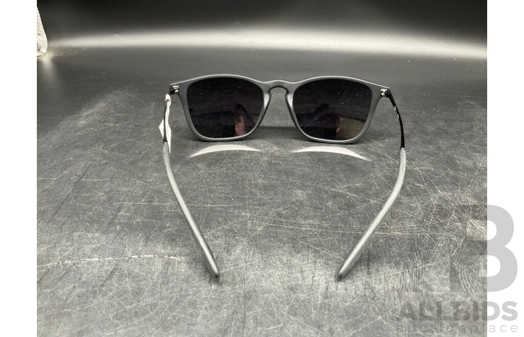 RAY BAN ChrisRB4187 54-18 Black Sunglasses - ORP $207