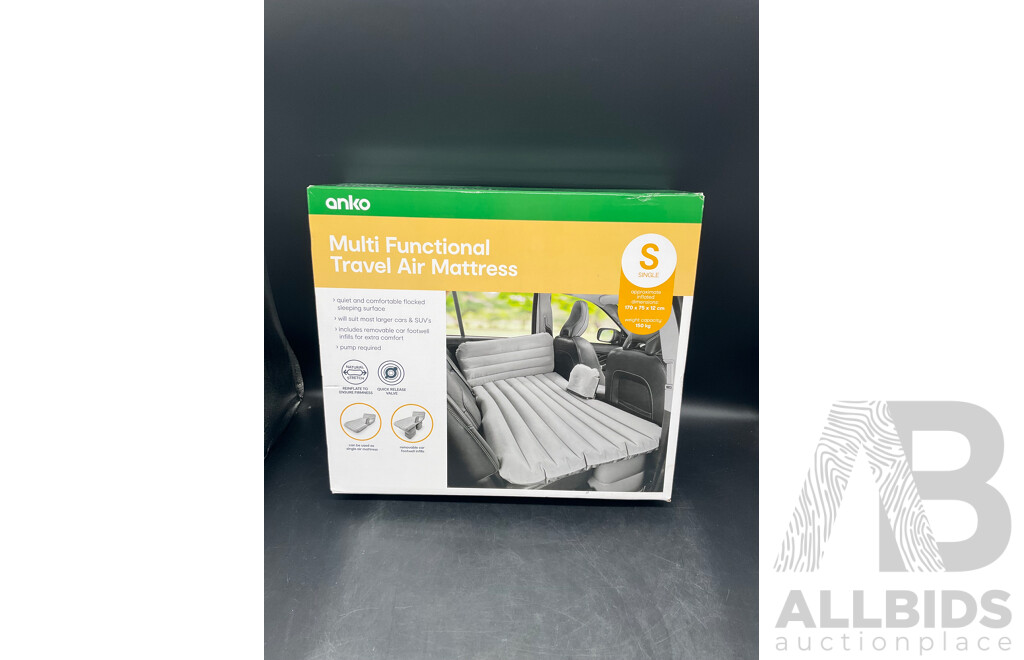 ANKO Multi Functional Travel Air Mattress - Single Bed