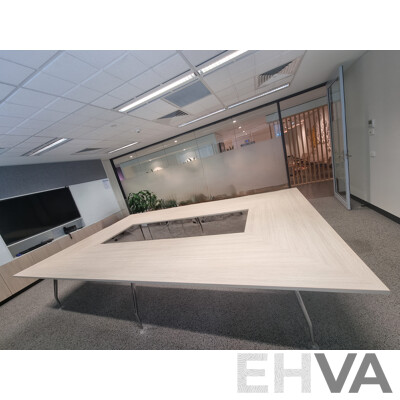 Schiavello Custom Built Laminex Boardroom Table