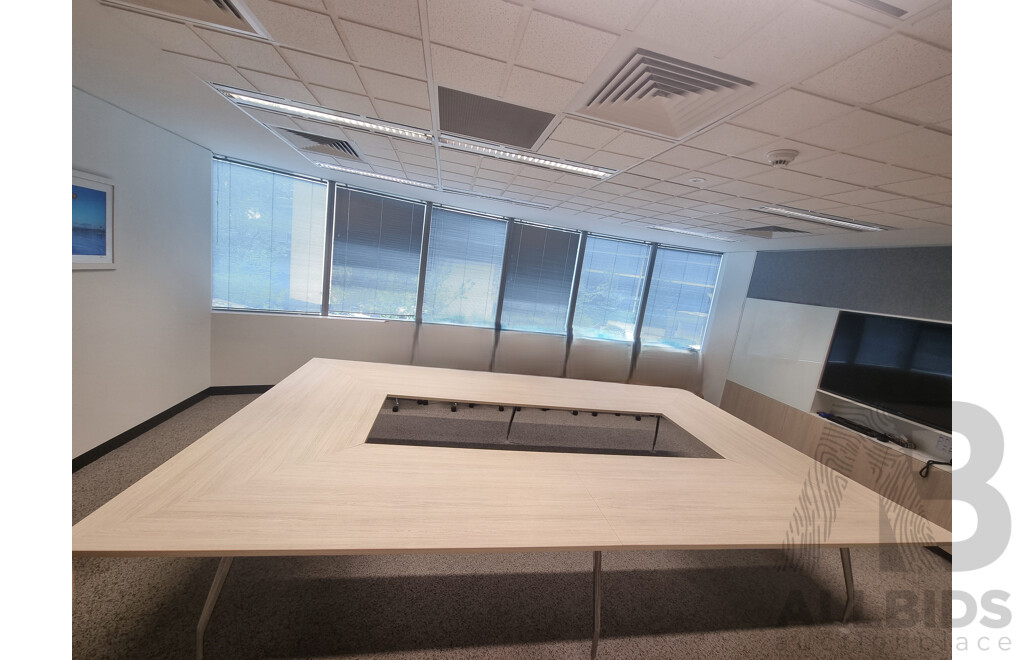 Schiavello Custom Built Laminex Boardroom Table