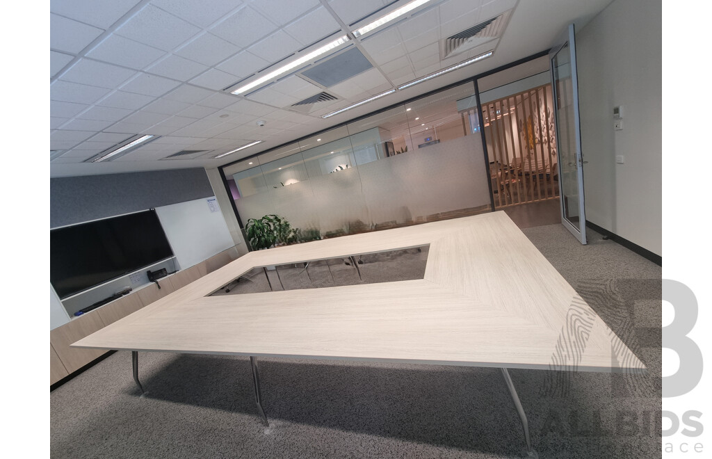 Schiavello Custom Built Laminex Boardroom Table
