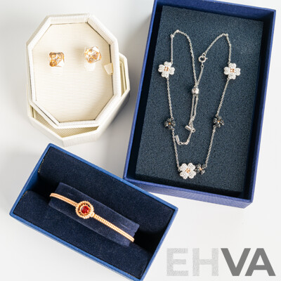 Swarovski Crystal Jewellery Items 5613680, 5389491 & 5482675 - All as New and in Original Presentation Boxes