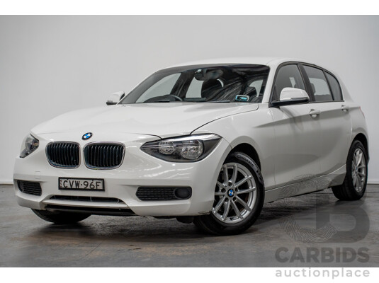 10/2014 BMW 116i SPORT LINE RWD F20 MY13 5D Hatchback White Turbo1.6L
