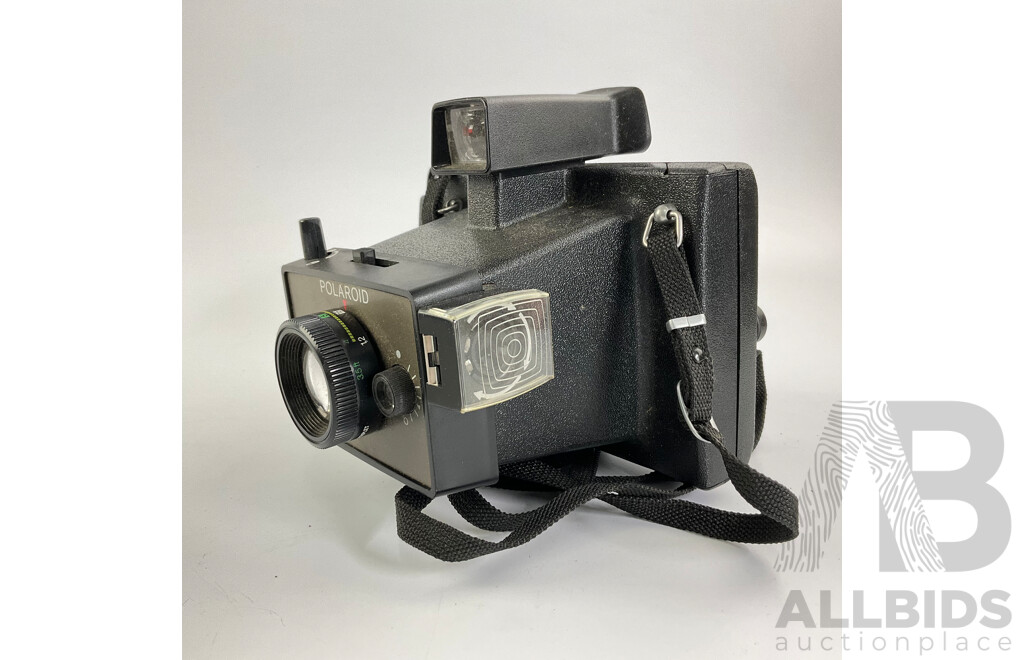 Two Vintage Polaroid Cameras, 600 and EE44 with Hanimex 110 TF in Original Box