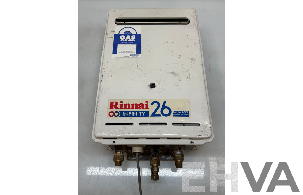 Rinnai 26 Ltr Natural Gas Continuous Hot Water System