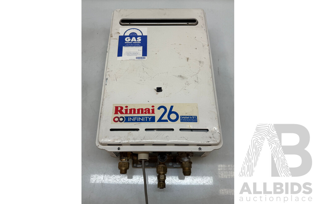 Rinnai 26 Ltr Natural Gas Continuous Hot Water System
