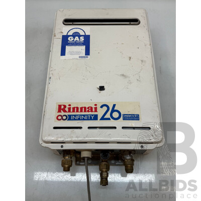 Rinnai 26 Ltr Natural Gas Continuous Hot Water System