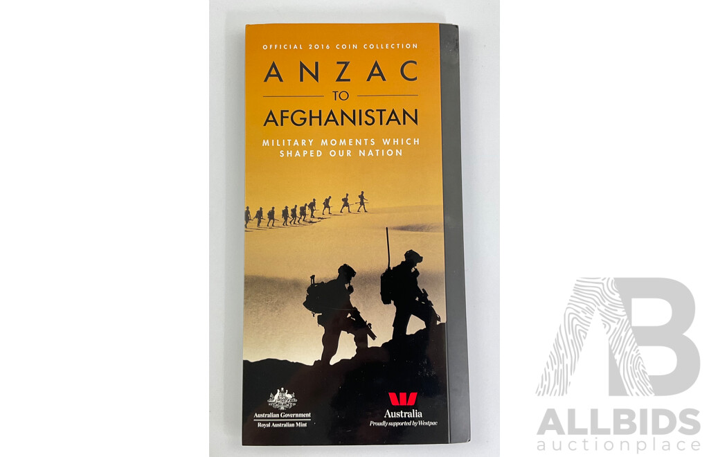 Australian 2016 Anzac to Afghanistan Fourteen Coin Set, Complete
