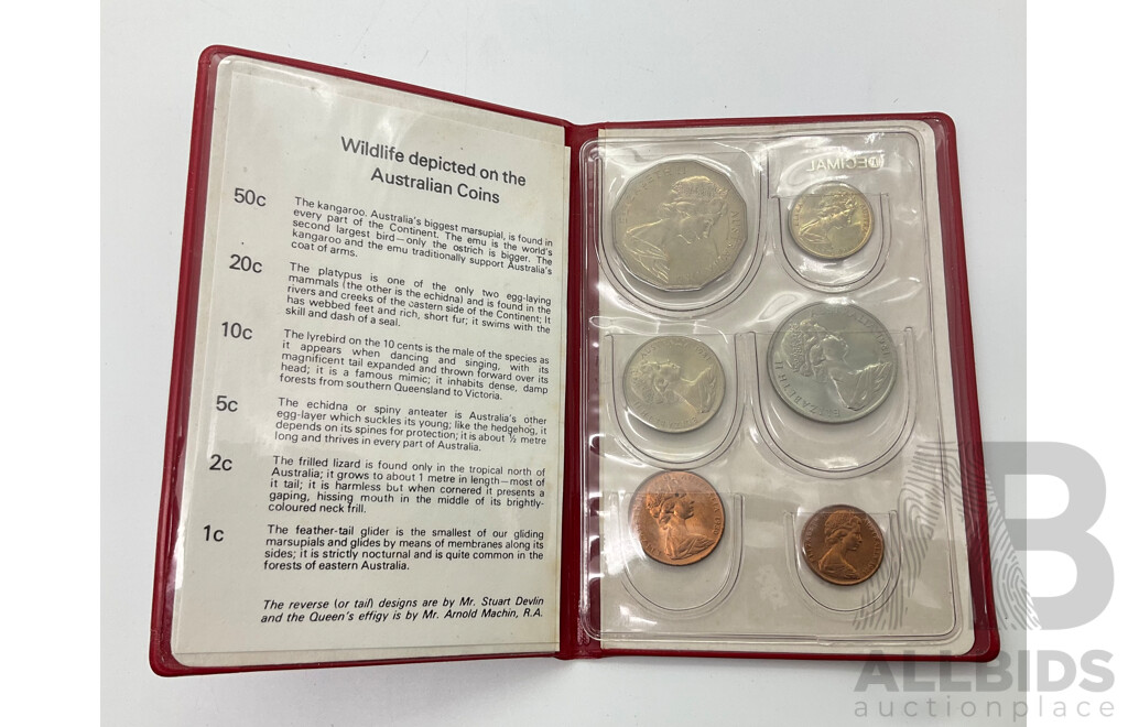 Australian 1980-81 Set of Wildlife Coins.